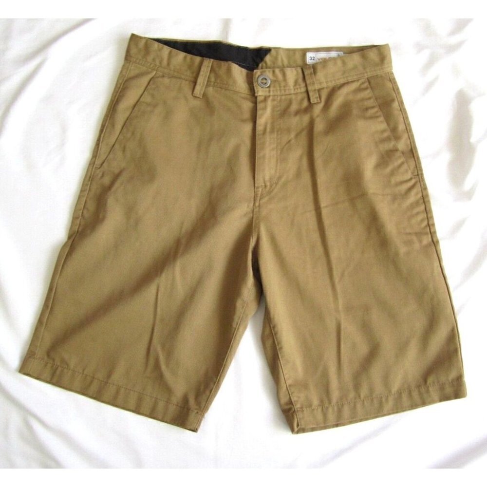 Men's Volcom True to This Made Brown Shorts Size 32 (MP48)